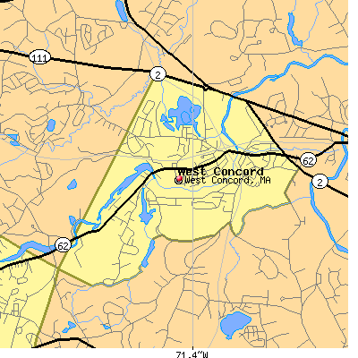 West Concord map