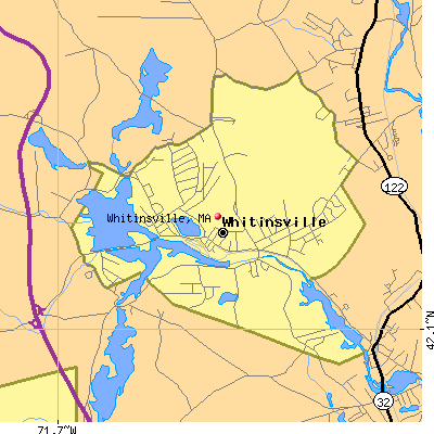 Whitinsville map