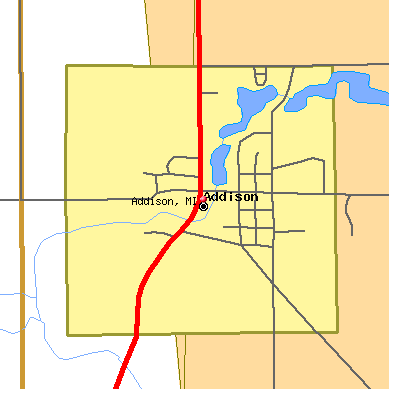 Addison map