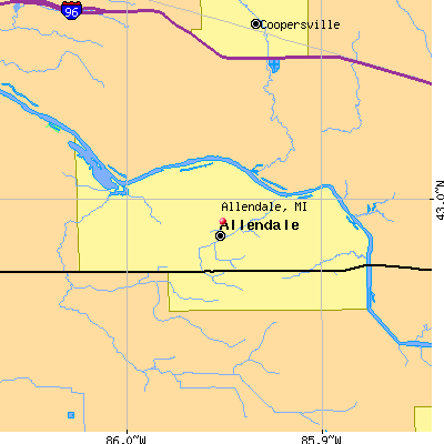 Allendale map