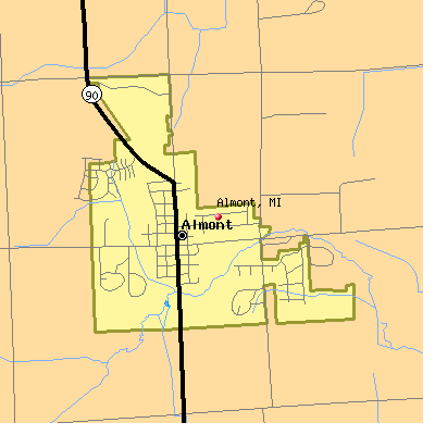 Almont map