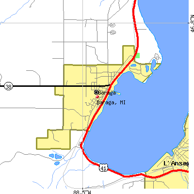 Baraga map