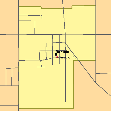 Baroda map