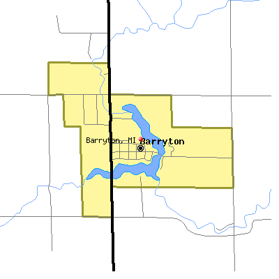 Barryton map