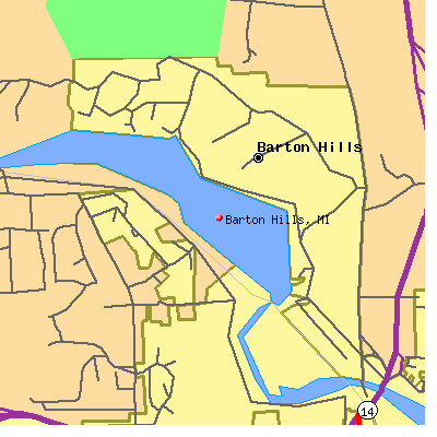 Barton Hills map