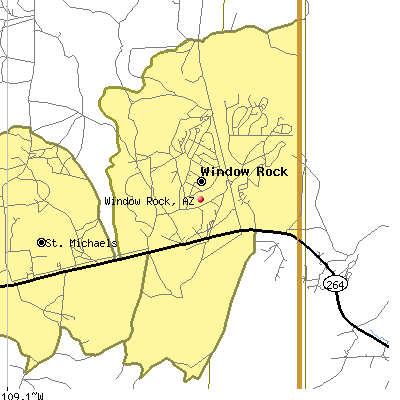 Window Rock map