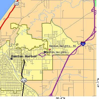 Benton Heights map