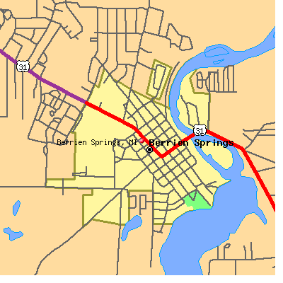 Berrien Springs map