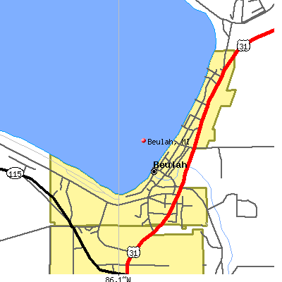 Beulah map