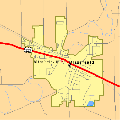 Blissfield map
