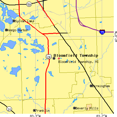 Bloomfield Township map