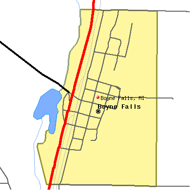Boyne Falls map