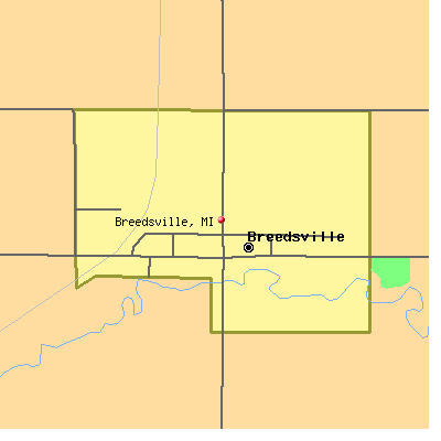 Breedsville map