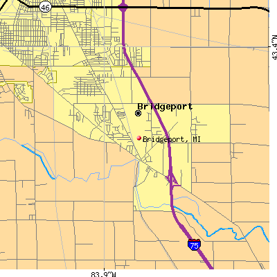 Bridgeport map