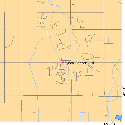 Byron Center map