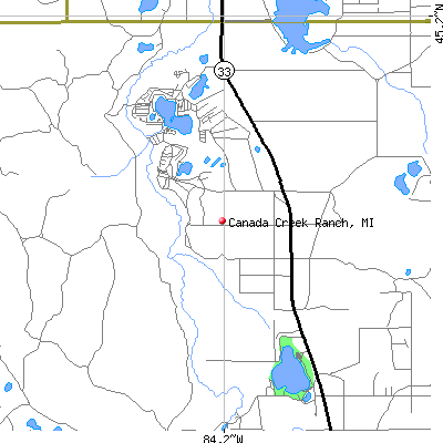 Canada Creek Ranch map