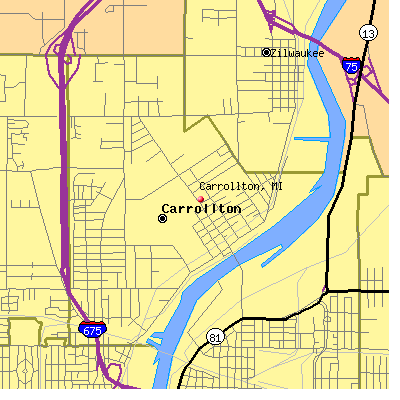 Carrollton map