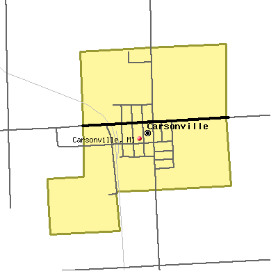 Carsonville map