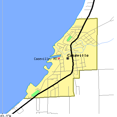 Caseville map