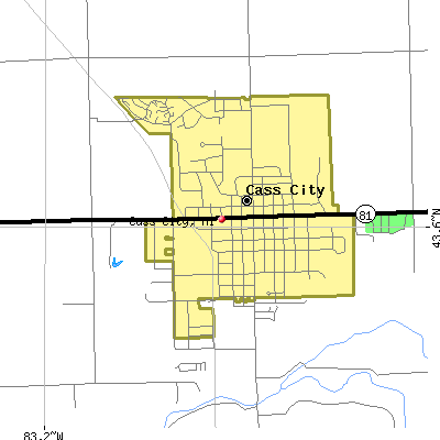 Cass City map