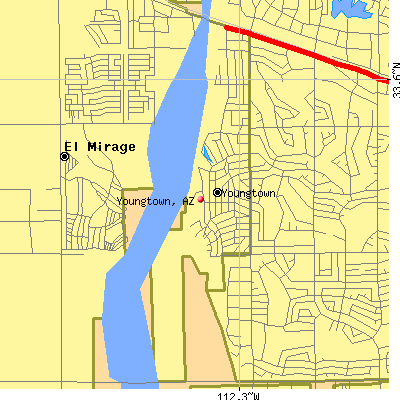 Youngtown map