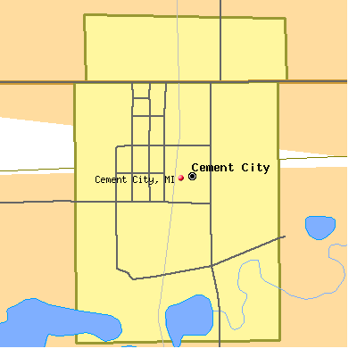 Cement City map