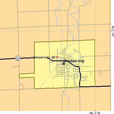 Chesaning map