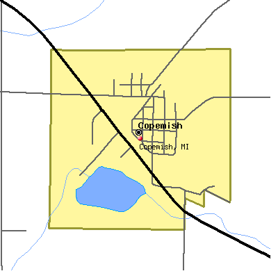 Copemish map