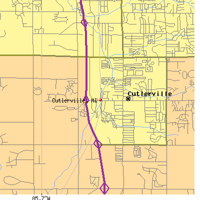 Cutlerville map