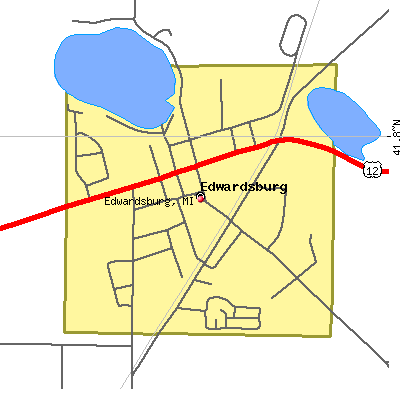 Edwardsburg map