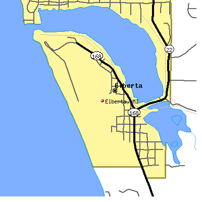 Elberta map