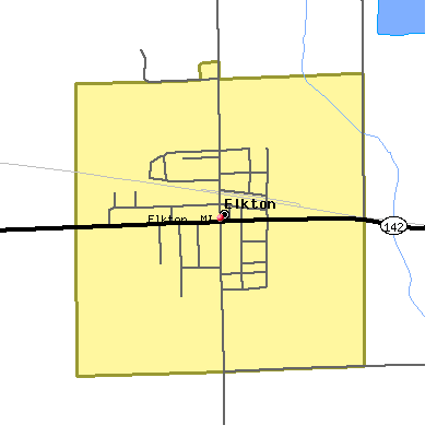 Elkton map