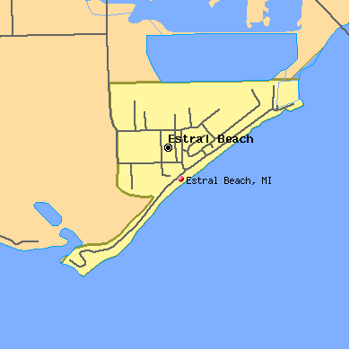 Estral Beach map