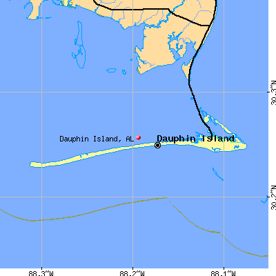 Dauphin Island map