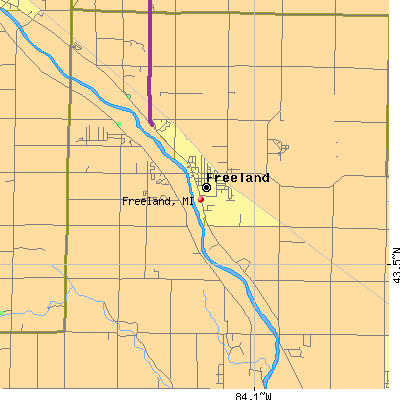 Freeland map