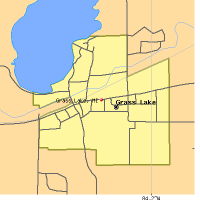 Grass Lake map
