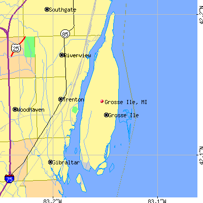 Grosse Ile map
