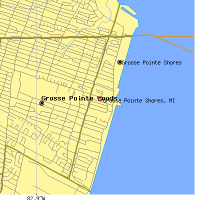 Grosse Pointe Shores map