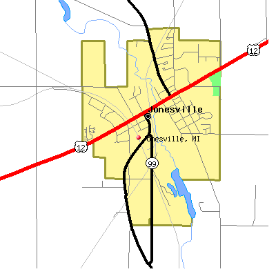 Jonesville map