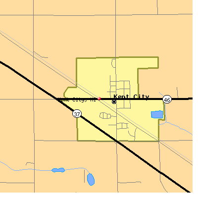 Kent City map