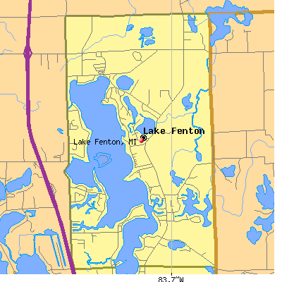 Lake Fenton map