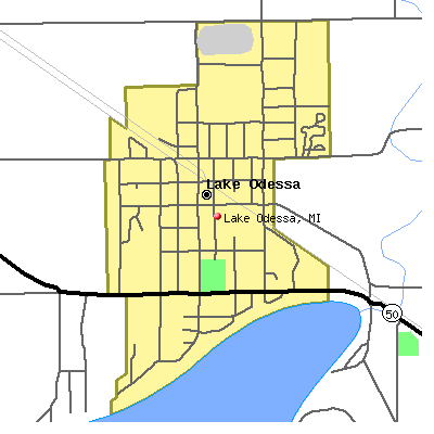 Lake Odessa map