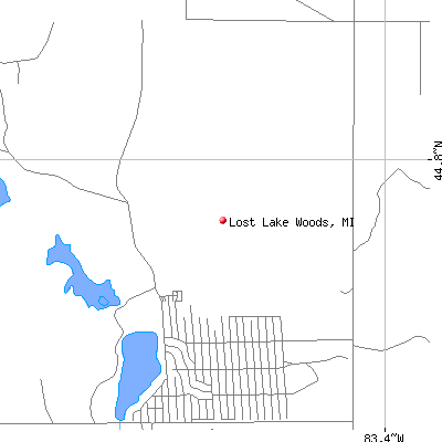 Lost Lake Woods map