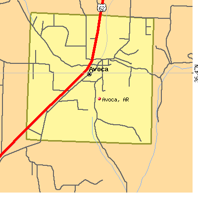 Avoca map