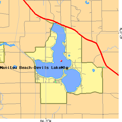 Manitou Beach-Devils Lake map