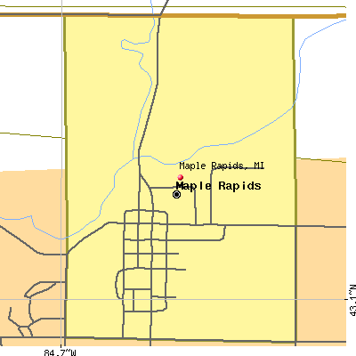 Maple Rapids map