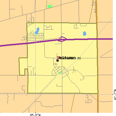 Mattawan map