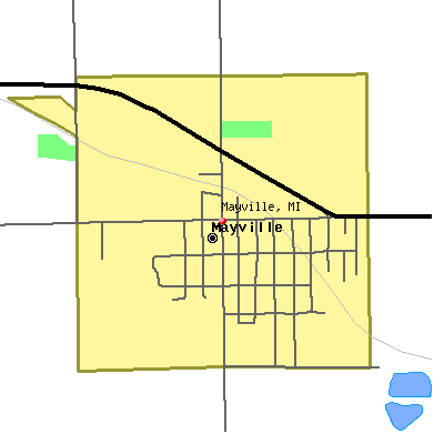 Mayville map
