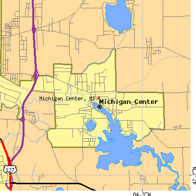 Michigan Center map