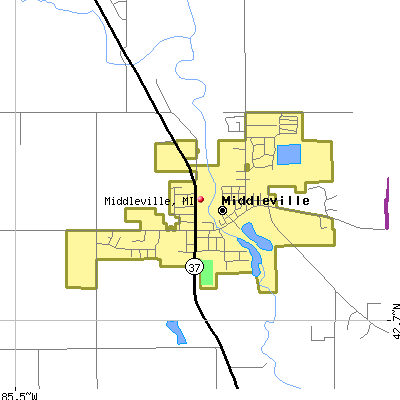 Middleville map